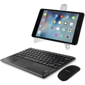 Resim Xiaomi Uyumlu Redmi 10.61''Touchpad BT Klavye 25cm+BT Mouse+Stand-AL2759 