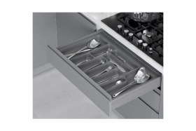 Resim Feyza Design Çekmece Içi Antibakteriyel Kaşıklık, Gri, Modüler, 84-77-49-40 cm 