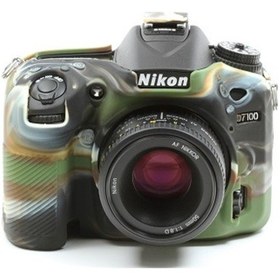 Resim Easycover Nikon D7100/D7200 Silikon Kılıf Ecnd7100C (Kamuflaj) 