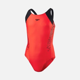 Resim Speedo Boom Splice Muscleback (Girls') Çocuk Yüzücü Mayo 