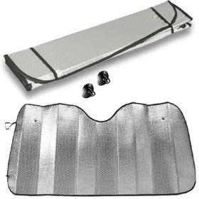 Resim Space Balonlu Gümüş Renk Ön Cam Perdesi Küçük Güneşlik 60X130 