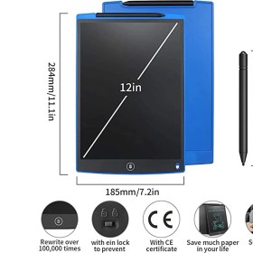 Resim Aydogan's 12 Inc Writing LCD Grafik Dijital Kalemli Çizim Tableti Yazı Tahta Not Yazma Eğitim Tableti 