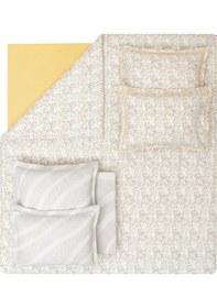 Resim Yataş Lenzy Tek Kişilik Yatak Örtülü Nevresim Takımı Çeyiz Seti Bej 