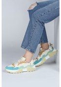 Resim Jump 29780 Bej - Mint - Mavi Kadın Sneaker Günlük Spor Ayakkabı Bej - Mavi - Mint 