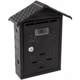 Resim Akşan Çatılı Posta Kutusu Siyah Enka21 
