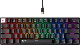 Resim Gamenote Kb903L %60 Mekanik Blended Aydınlatma Oyuncu Klavyesi - 61 Tuş - Red Switch - Türkçe Q Siyah 