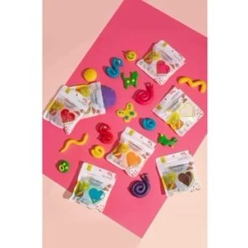 Resim Doğal Oyun Hamuru - 8li Karışık Set 8X125 gr Vakumlu Kartuş Paket - (Ecopack-Refill) 