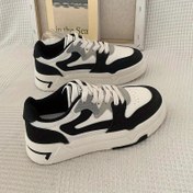 Resim 2024 Marka Kadın Spor Ayakkabıları Beyaz Platform Kadın Spor Sneaker'ları Kadın Vulkanize Ayakkabılar Sneaker'lar Rahat Bayan Antrenörler 