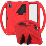 Resim LRtools Hafif Cabrio Kickstand Çocuk Dostu Eva Koruyucu Kapak Xiaomi Pad 5/ Pad 5 Pro - Kırmızı (Yurt Dışından) 