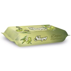 Resim Nessiworld Sleepy Zeytinyağlı Islak Havlu Mendil 25 Yaprak 