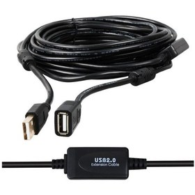 Resim Powermaster Pm-11955 Usb 2.0 Siyah Chipset 10metre Usb Uzatma Kablosu 