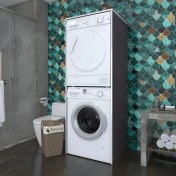 Resim Kenzlife çamaşır-kurutma makinesi dolabı zakhar gri 180*70*60 banyo kapaksız arkalıksız 