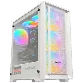 Resim Rampage Voyager 750W 80+ Bronze Beyaz 4 RGB Auto Fan ATX Mid-t Gaming Oyuncu Kasası 