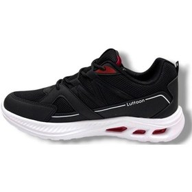 Resim Luttoon 4157-26 Anorak Anatomik Erkek Sneaker Siyah Beyaz Kırmızı 