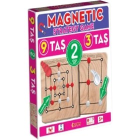 Resim Nessiworld 1531549 Magnetic Strategy Games 9 Stones + 3 Stones - Diytoy 