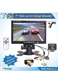 Resim 7" Vga Ve Av Girişli Araç Monitörü 
