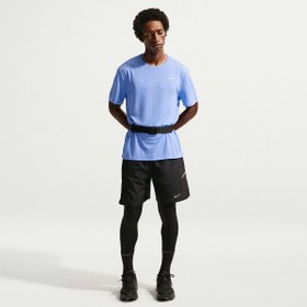 Resim Nike Dri-Fit Uv Miler Erkek Mavi Koşu T-Shirt IF2082-494 