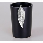 Resim Leaf Diş Fırçalık Siyah Gümüş Siyah 