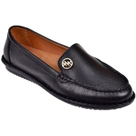 Resim Beety %100 Deri Comfort Kadın Babet Bee-228 Siyah Siyah 