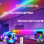 Resim 1 adet 15m/50ft RGB-IC Renk Değiştiren LED Şerit Işıklar, Uygulama ve Kablosuz Kontrol ile, TV, Bilgisayar, Oyun Monitörleri, Ev Dekoru, Seyahat, Noel, Partiler için USB-Powered Kablosuz Işıklar - Tatil için Mükemmel Hediye, Dekorasyon için Işıklar, Parti Atmosferi, Canlı Aydınlatma, Yüksek Kaliteli LED'ler, Teknoloji Tutkunları 