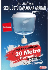 Resim Kırılmaz Tanklı Sebil Üstü Aparatı -8 Litre Hazneli (20 Metre Hortumlu) 
