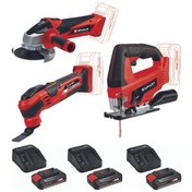 Resim Einhell Tc-Ag 18/115 Avuç Taşlama Varrito Tc-Js 18 3x2.5Ah Set 