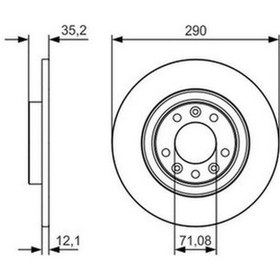 Resim Peugeot 3008 1.6 2016-2019 Bosch Arka Disk 2 Adet 