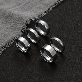 Resim 5 adet Paslanmaz Çelik Erkek Yüzük Seti, Minimalist Düz Renk, Deliksiz, Rahat Tarz, Çiftler İçin Mükemmel, Günlük Giyim veya Hediye Verme İçin İdeal, Babalar Günü İçin İdeal, Her Gün Yüzükler | Minimalist Yüzükler | Dayanıklı Yüzükler 