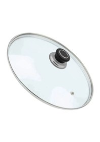 Resim Esivitalia Tencere Sahan Tava Cam Kapağı Buhar Delikli Kapak 20 Cm Siyah Tut 