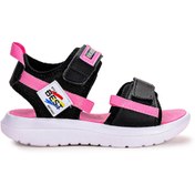 Resim Kiko Kids Cırtlı Yürüyüş Kız/erkek Çocuk Sandalet 200 Siyah - Pem Siyah 