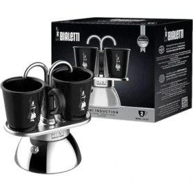 Resim Storemax - Set Mini Indüksiyon: Ocak Üstü Espresso Pişirici + 2 Cups - Indüksiyon Ocak Türleri Için Uygundur 