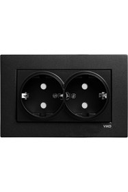 Resim STOREMAX Novella Siyah Ikili Toprakli Priz Çarpma Karşıtı Çocuk Korumalı 1175735 