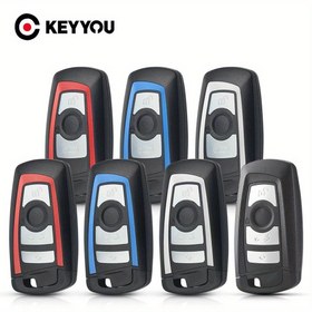 Resim KEYYOU Akıllı Araba Anahtar Kabuğu 3/4 Düğmeli: BMW CAS4 F Sistemi 3, 5, 7 Serisi 2009-2016 E90 E92 E93 X5 F10 F20 F30 F40 için 