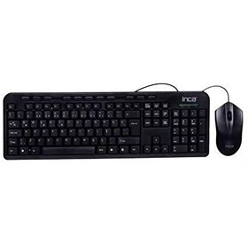 Resim Inca IMK-375T Q Türkçe Kablolu USB Multimedya Siyah Klavye ve Mouse Seti 