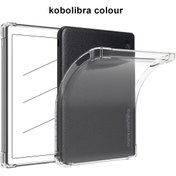 Resim Kobo Libra 2 7" E-Reader Kılıfı - Şeffaf, Güçlendirilmiş Köşeler, Stand Özellikli Yumuşak Poliüretan Kapak, Okuma ve Depolama İçin İdeal, E-Reader Kılıfı | Şeffaf Stand Özellik | Dayanıklı E-Reader Kılıfı, Ereader Aksesuarları 