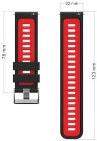 Resim CONSTRAIN Huawei GT2 42mm KRD, 55 İle Uyumlu Zore Kordon, Siyah, Gri 