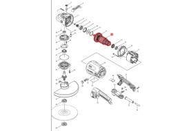 Resim Makita GA9020 Endüvi Rotor Kollektör Ürün Kodu 517793-7 
