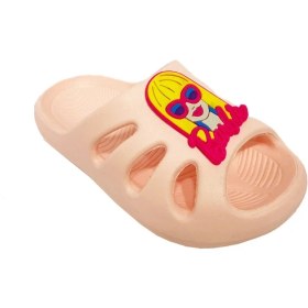 Resim Akım E300-24 Barbie Figürlü Suya Dayanıklı Kız Çocuk Terlik 24-35 
