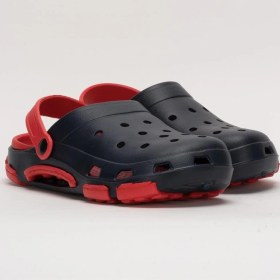 Resim Liger Unisex Çift Tabanlı Ortopedik Hemşire Doktor Aşçı Laboratuvar Deniz Havuz Terliği Sandalet Lacivert - Kırmızı Lacivert - Kırmızı 