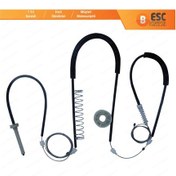 Resim BMW 5 E39 04/1999-2004 4/5 Kapı İçin Ön Sağ Cam Kriko Seti 