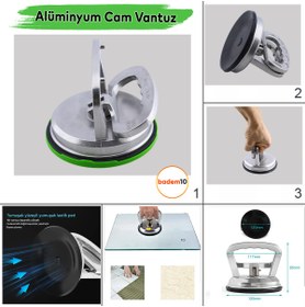 Resim NZB Tekli Vantuz Cam Vantusu Vakumlu Cam Fayans Ahşap Tutucu Taşıma Araba Kaporta Göcük Çektirme Plastik 