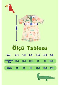 Resim UV Korumalı UPF 50+ Bebek Çocuk Mayosu Safari Jungle Sarı 