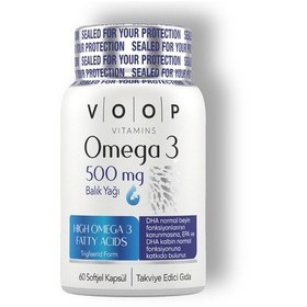 Resim Voop Omega 3 Balık Yağı 500 MG 60 Kapsül 