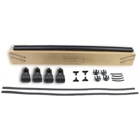 Resim Vw T7 Transporter Ara Atkı Bold Bar Siyah 122-144 Cm 2 Parça Plastik Kilit 2024 Ve Sonrası 