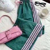 Resim Kadınlar için Bordo & Beyaz Çizgili Geniş Paça Pantolon - Ayarlanabilir İpli Bel, Koyu Kahverengi-Benzer Renk (Boz-Kızıl) Tüm Sezonluk Günlük Giyim ve Aktiviteler için Rahat Kalıp Pantolonlar - Makinede Yıkanabilir, Kadın Pantolonları, Kadın Giyim, Kadın Pantolonları, Kadınlar İçin Trend Kıyafetler, Kadınlar İçin Sonbahar Kıyafetleri, Kadın Pantolonları, Moda Kıyafetler, Kadın Pantolonları, Kadın Giyim, Estetik Pantolonlar, Kadın Sonbahar Kıyafetleri, Kadın Estetiği, 