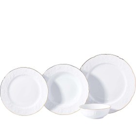 Resim Korkmaz Country Collection 60 Parça Yemek Takımı Gold A8298 