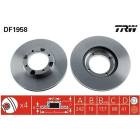 Resim TRW DF1958 Fren 5171224100 (WE353371) (Fiyat:2 Adet İçindir) 