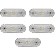 Resim Ahmet Otomotiv 5 Adet 21 Led Beyaz Lamba 12v-24v Tır Kamyon Dorse Otobüs Minibüs Offroad 