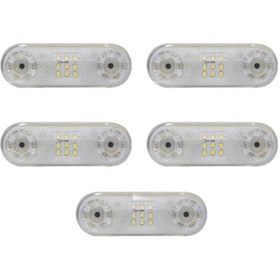 Resim Ahmet Otomotiv 5 Adet 21 Led Beyaz Lamba 12v-24v Tır Kamyon Dorse Otobüs Minibüs Offroad 
