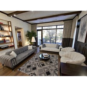 Resim Açelya Koltuk Takımı Gri - Krem 